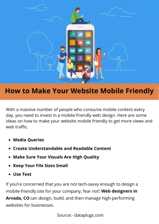 How to Make Your Website Mobile Friendly