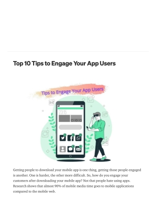 Top 10 Tips to Engage Your App Users