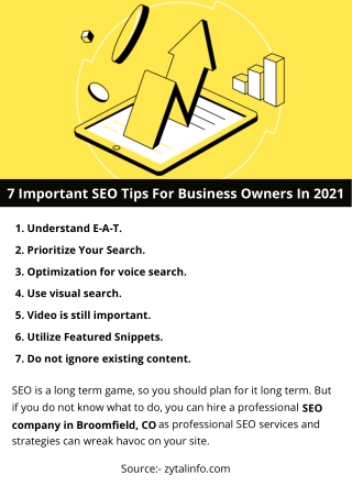 7 Important SEO Tips For Business Owners In 2021