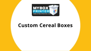 Custom Cereal Boxes