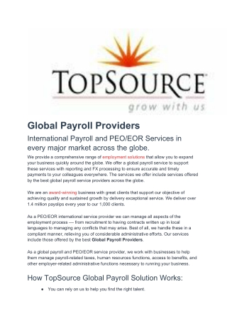 global payroll providers