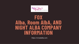 Sites for Part-Time Entertainment Alba - Share Information Now