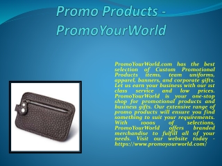 Promo Products - PromoYourWorld