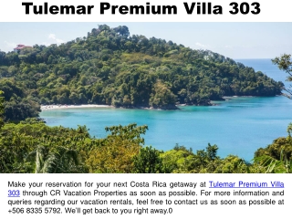 Tulemar Premium Villa 303 In Costa Rica