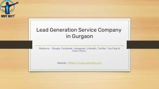 Lead Generation Service Company in Gurgaon