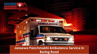 Ventilator, ICU Ambulance Service in Boring Road, Patna by Jansewa Panchmukhi