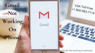 Is your Gmail Not Working on iPhone? Call 18009837116