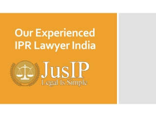 The Experienced IPR Lawyer India