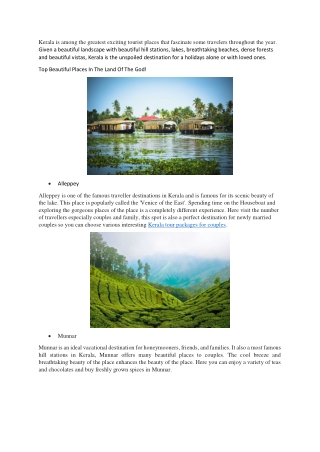 Enchanting Kerala Trip!!