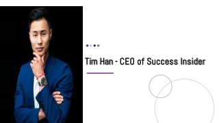 Tim Han |  A Coach and an Intrepreneur