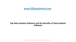 Top Data Analysis Software and the Benefits of Data Analysis Software