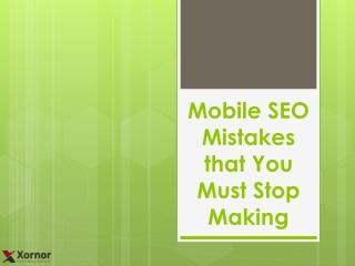 Mobile SEO Mistakes that You Must Stop Making