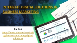 Integrate Digital Solutions In Business Marketing