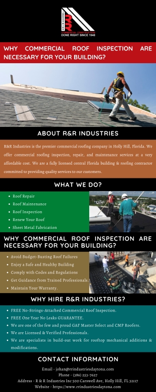 Why Commercial Roof Inspection Are Necessary for Your Building?