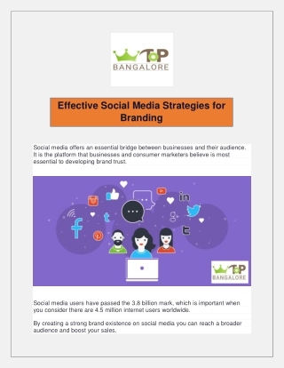 Effective Social Media Strategies for Branding