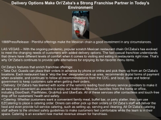 Delivery Options Make Ori’Zaba’s a Strong Franchise Partner in Today’s Environment