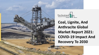 Coal, Lignite, And Anthracite Market Investment, Future Opportunities, With Forecast To 2025