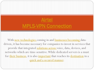 Airtel Global MPLS-VPN Connection | Call: 9035020041 | Price/Cost Tariff Plans