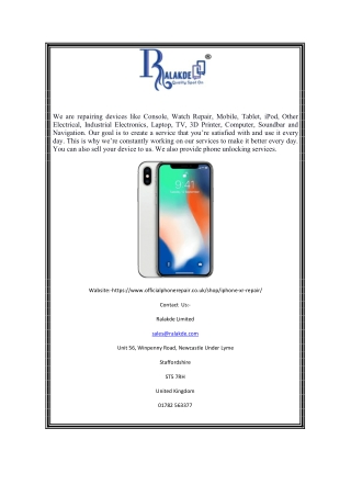 iPhone XR Screen Repair Shop UK | Officialphonerepair.co.uk