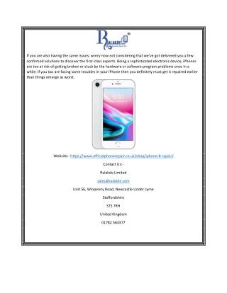iPhone 8 Screen Repair Shop UK | Officialphonerepair.co.uk