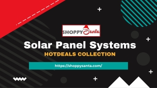 Solar Panel Systems Online at ShoppySanta