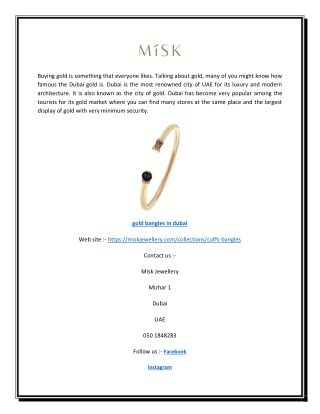 gold bangles in dubai | miskjewellery.com