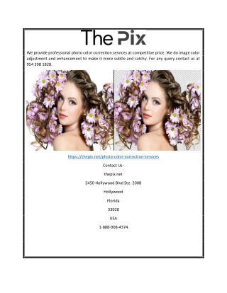 Color Correction Service | The Pix