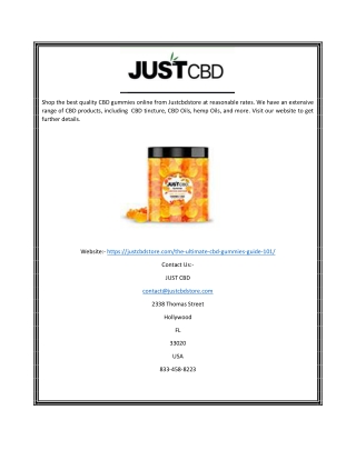 Cbd Gummies | Justcbdstore.com