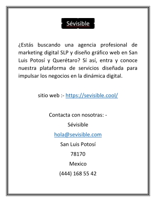 Estratégica Agencia de Publicidad en San Luis