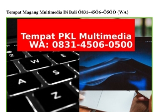 Tempat Magang Multimedia Di Bali 0831 4506 0500(whatsApp)