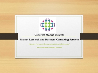 Textile Chemicals Market | CMI PR