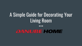 A Simple Guide for Decorating Your Living Room