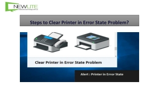 Steps to Clear Printer in Error State Problem |1-800-970-6673