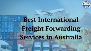 Best International Freight Forwarding Services