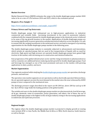 Double Diaphragm Pumps Market Research Report - Global Forecast to 2023