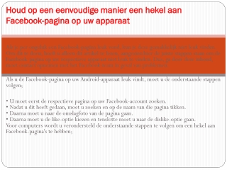 Contact Facebook Nederland blijf een goede online service krijgen