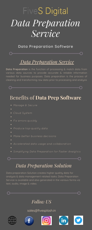 Data Preparation Service - FiveSdigital