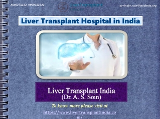 One of The Best Liver Transplant Hospital in India