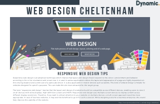 Responsive Web Design Tips | Web Design Cheltenham