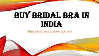 Buy bridal bra in India