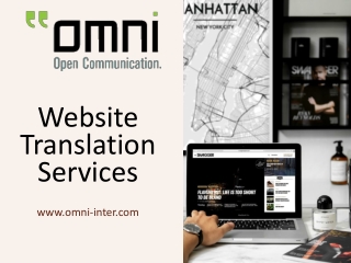 Website Translation Services- Delivery With An Accuracy From Omni