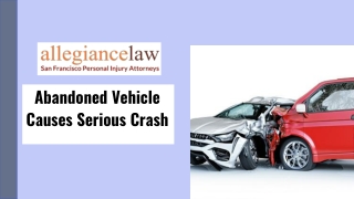 Abandoned Vehicle Causes Serious Crash!