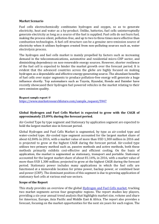Hydrogen and Fuel Cells Market Research Report - Forecast to 2025