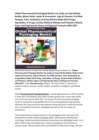 Global Pharmaceutical Packaging Market Research Report Forecast 2027