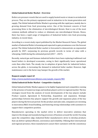 Industrial Boilers Market Research Report - Global Forecast till 2023