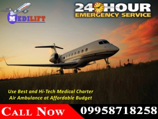Get Best Medical Support Team by Medilift Air Ambulance in Dibrugarh and Nagpur at Low Budget