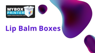 Lip Balm Boxes