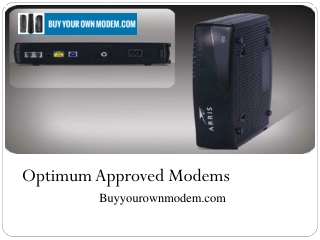 Optimum Approved Modems