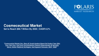 Cosmeceutical Market Growth Prospect, Future Trend, Comprehensive Analysis and Forecast