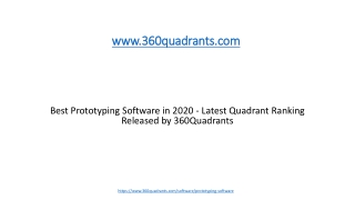 Best Prototyping Software in 2020 - Latest Quadrant Ranking Released by 360Quadrants